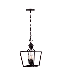 Camden 3-Light Iron Classic Midcentury Pendant Lantern