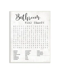 Stupell Industries Bathroom Word Search Fun Family Word Design Wall Plaque Art Collection By Daphne Polselli
