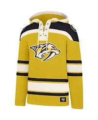Men's Gold, Navy Nashville Predators Superior Lacer Pullover Hoodie