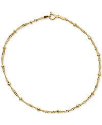 Giani Bernini 18K Gold over Sterling Silver Ankle Bracelet