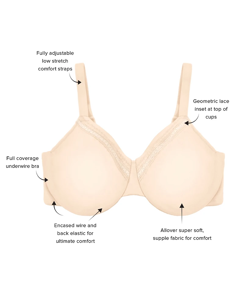 Wacoal Women's Perfect Primer Underwire Bra 855213, Up To I Cup