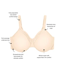 Wacoal Women's Perfect Primer Underwire Bra 855213, Up To I Cup