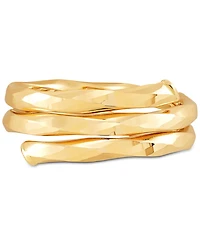 Polished Coil Statement Ring in 10k Gold