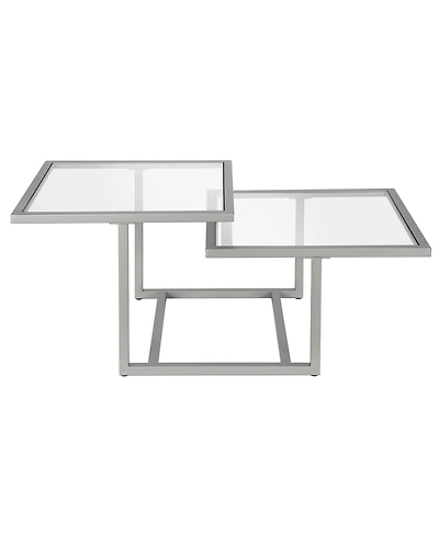 Amalie 2-Tier Satin Coffee Table, 43" x 23"