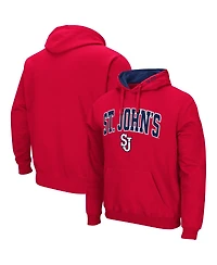 Men's Red St. Johns Storm Arch and Logo Pullover Hoodie