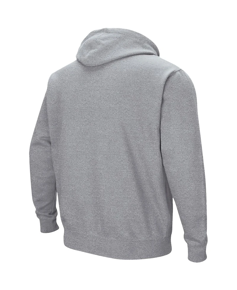 Men's Heathered Gray Providence Friars Arch and Logo Pullover Hoodie