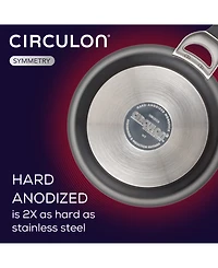 Circulon Symmetry Hard-Anodized Nonstick Weeknight Cookware Induction Pots and Pans Set, 4-Piece, Black