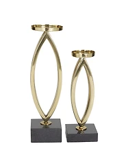 Stainless Steel Candle Holder, Set of 2
