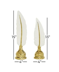 CosmoLiving by Cosmopolitan Glam Birds Sculpture, Set of 2