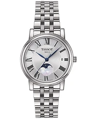 Tissot Women's Carson Premium Lady Moonphase Stainless Steel Bracelet Watch 32mm
