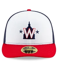 Men's White and Navy Washington Nationals Alternate 2020 Authentic Collection On-Field Low Profile Fitted Hat