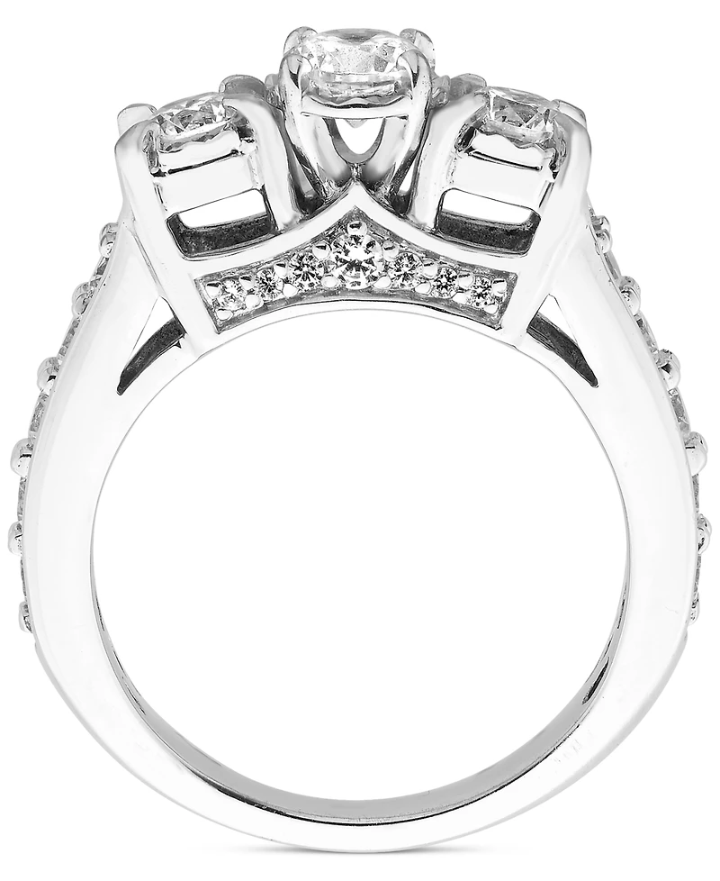 Diamond 3-Stone Ring (1 1/2 ct. t.w.) in 14k White Gold