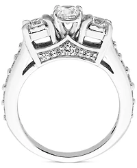 Diamond 3-Stone Ring (1 1/2 ct. t.w.) in 14k White Gold