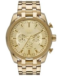 Diesel Men's Chronograph Split Gold-Tone Stainless Steel Bracelet Watch 51mm