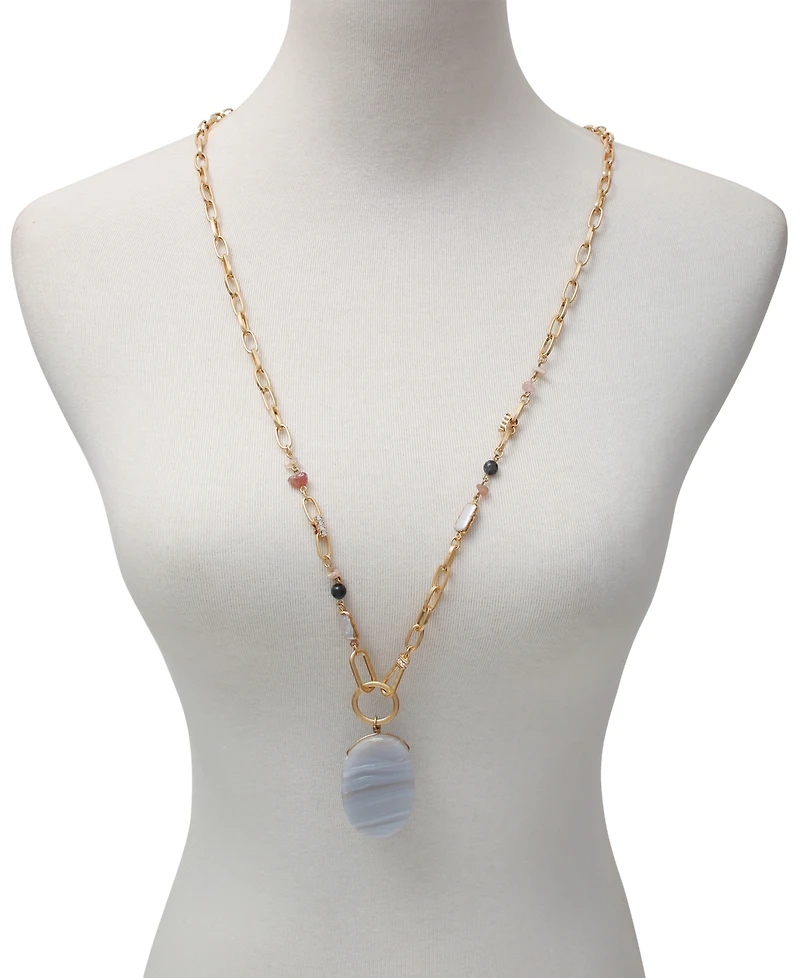 T Tahari Women's One Strand Pendent Necklace
