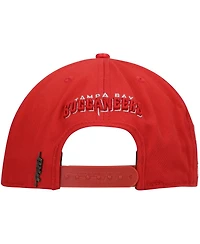 Men's Red Tampa Bay Buccaneers Lv Super Bowl Champions Script Wordmark Snapback Hat