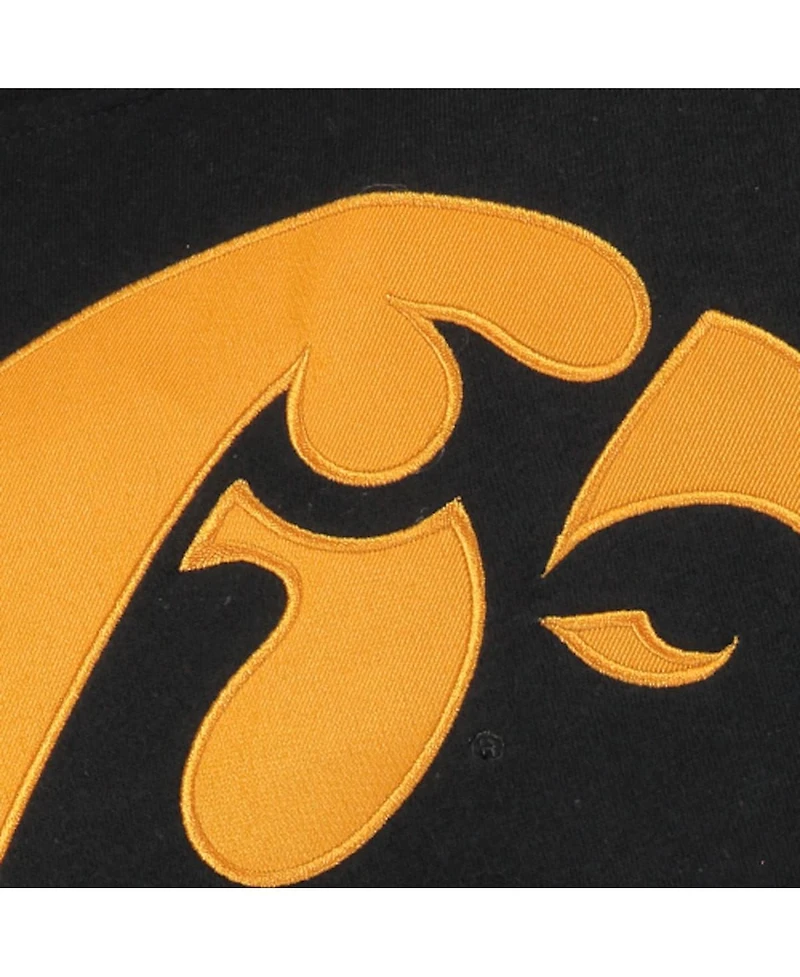 Big Boys Black Iowa Hawkeyes Logo Pullover Hoodie
