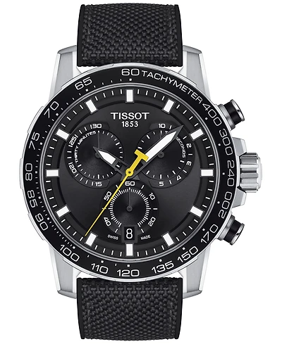 Tissot Men's Swiss Chronograph Supersport Textile Strap Watch 40mm