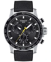 Tissot Men's Swiss Chronograph Supersport Textile Strap Watch 40mm