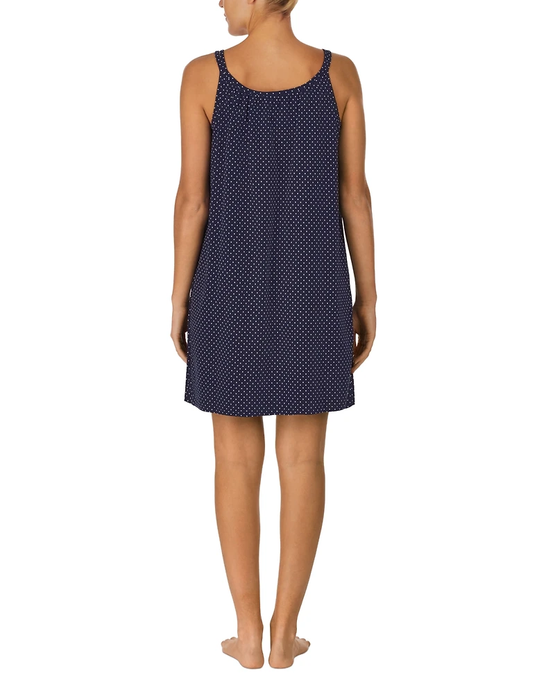 Lauren Ralph Cotton Knit Double-Strap Nightgown