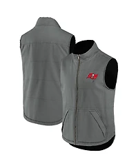 Men's Nfl X Darius Rucker Collection By Fanatics Gray Tampa Bay Buccaneers Sherpa-Lined Full-Zip Vest