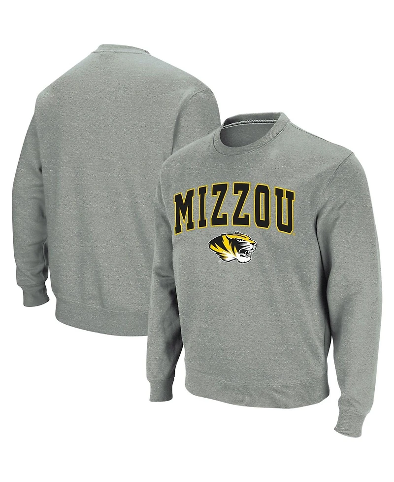 Colosseum Men's Missouri Tigers Arch & Logo Crew Neck Sweatshirt