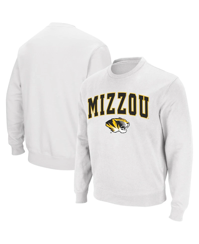 Colosseum Men's Missouri Tigers Arch & Logo Crew Neck Sweatshirt