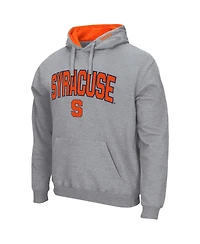 Men's Colosseum Heathered Gray Syracuse Orange Arch and Logo 3.0 Pullover Hoodie