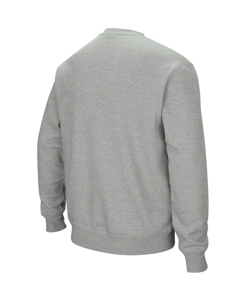 Colosseum Men's Navy Midshipmen Arch and Logo Crew Neck Sweatshirt