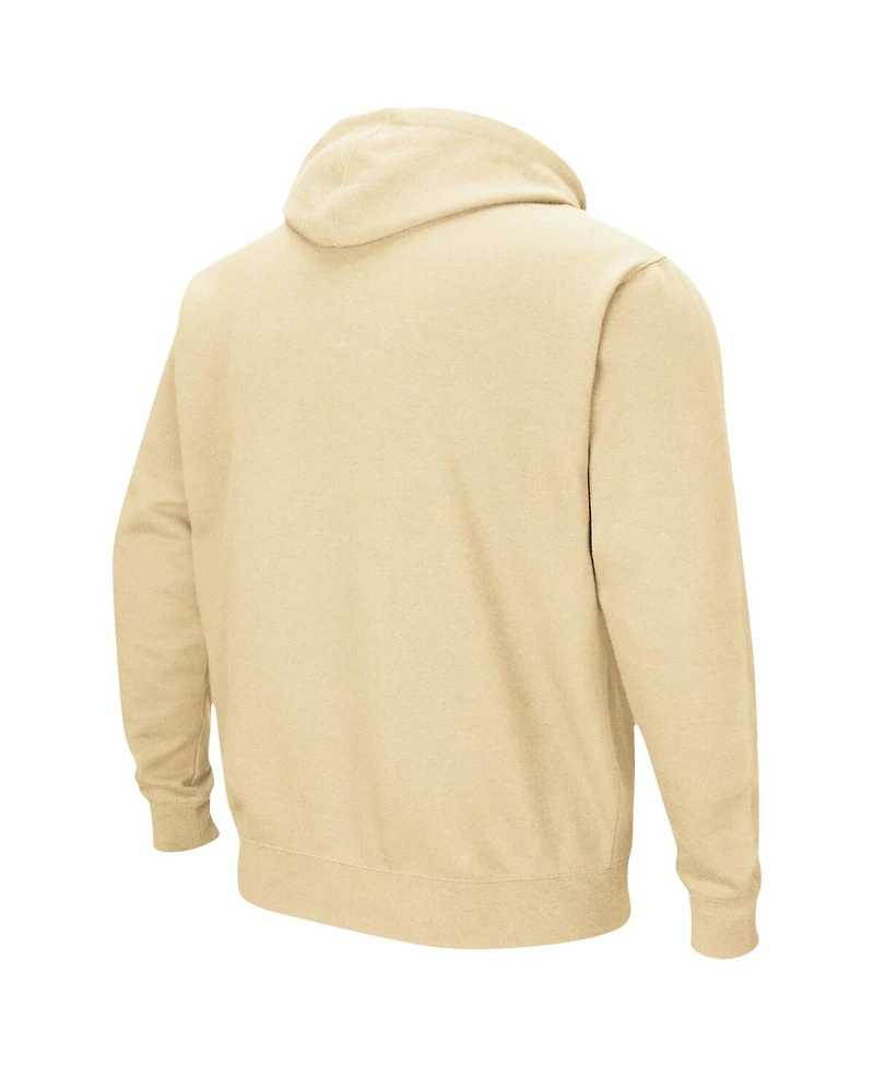 Men's Colosseum Gold Florida State Seminoles Arch and Logo 3.0 Pullover Hoodie