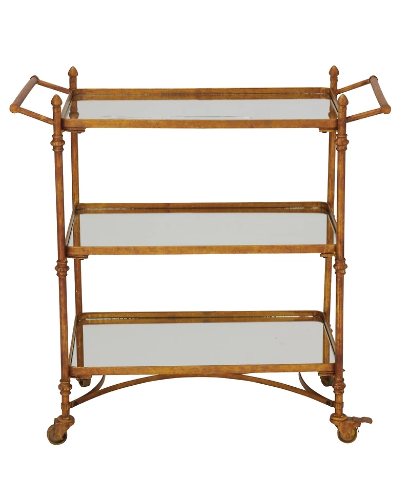 Brass Iron Bar Cart