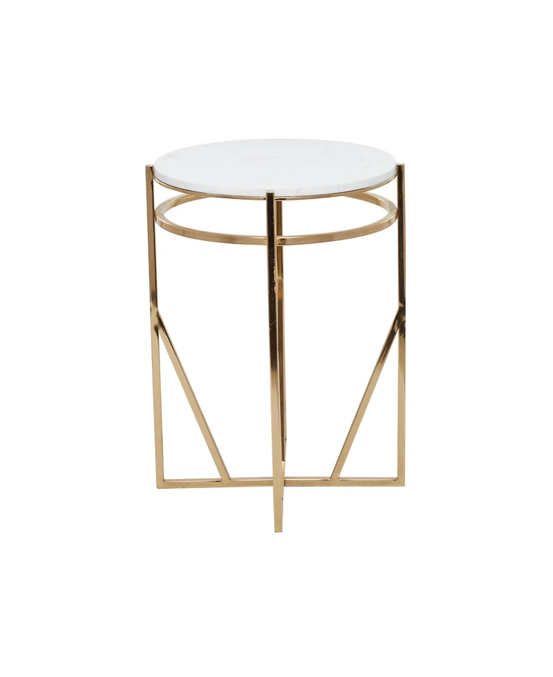Iron Contemporary Accent Table