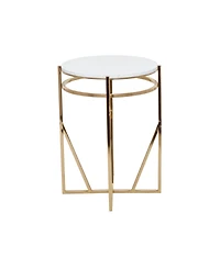 Iron Contemporary Accent Table