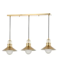 Colin 3-Light Adjustable Retro Hurricane Triple Linear Led Pendant
