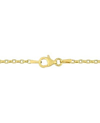 Cultured Freshwater Pearl (3 - 6-1/2mm) & White Topaz (1/8 ct. t.w.) Cluster Bar 18" Pendant Necklace in 18k Gold-Plated Sterling Silver