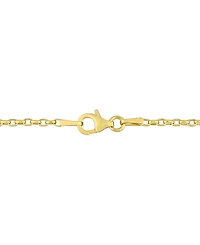 Cultured Freshwater Pearl (4-1/2 - 8mm) & White Topaz (1/20 ct. t.w.) Graduated Curved Bar 18" Pendant Necklace in 18k Gold-Plated Sterling Silver