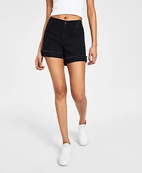 Celebrity Pink Juniors Mid Rise Frayed Cuff Shorts