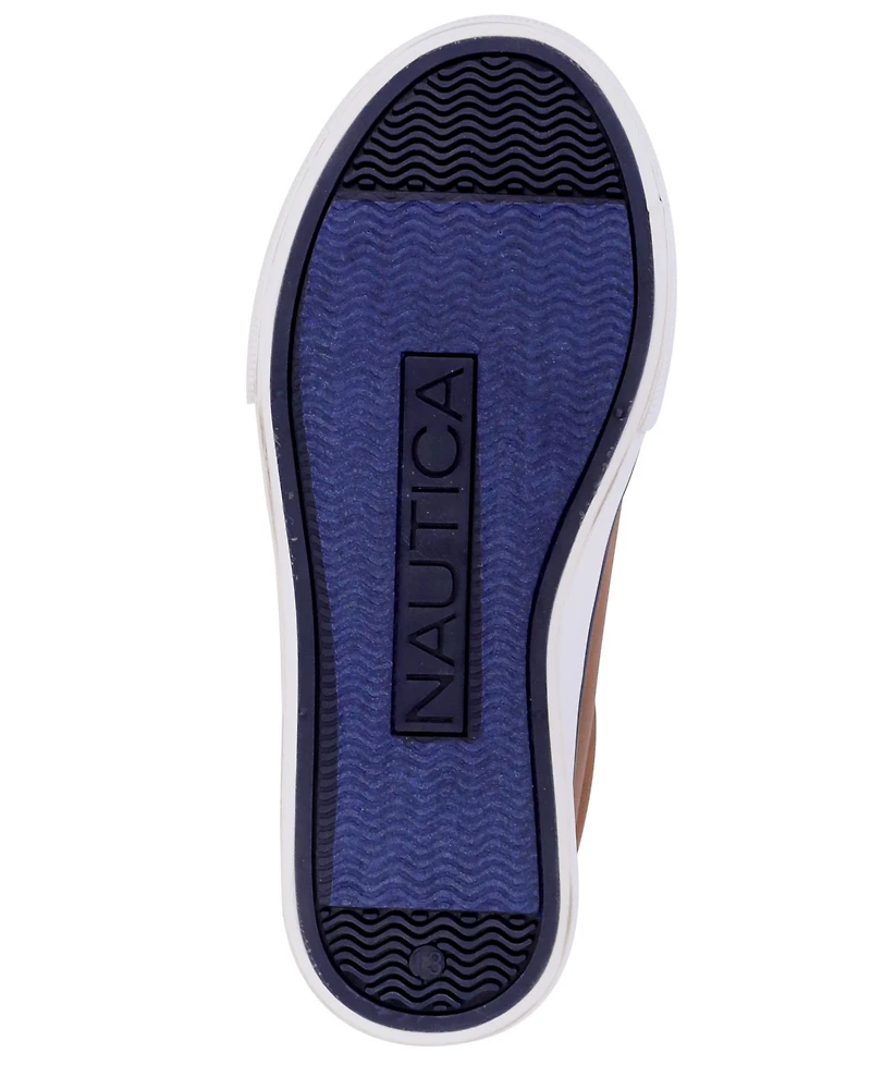 Nautica Little and Big Boys Lace Up Vulcanized Sneaker