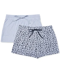 Roudelain 2-Pack Yummy Super Soft Slant-Pocket Sleep Shorts