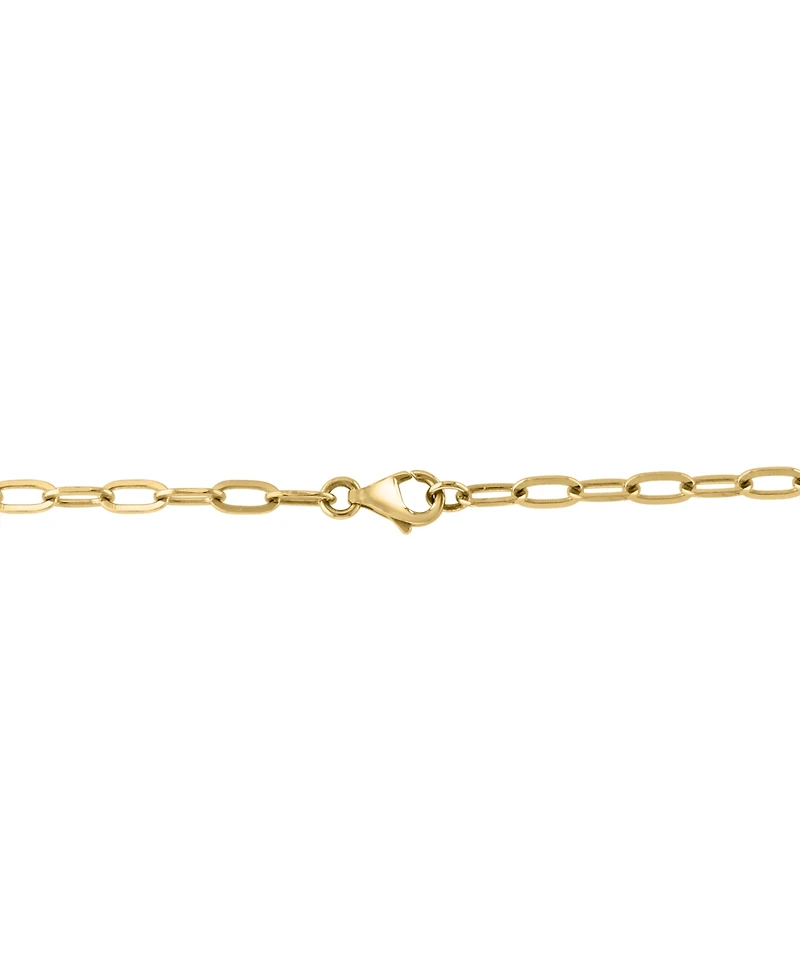 Effy Diamond Pave Open Link 18" Pendant Necklace (1/2 ct. t.w.) in 14k White and Yellow Gold