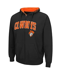 Colosseum Men's Oklahoma State Cowboys Arch & Logo 3.0 Full-Zip Hoodie