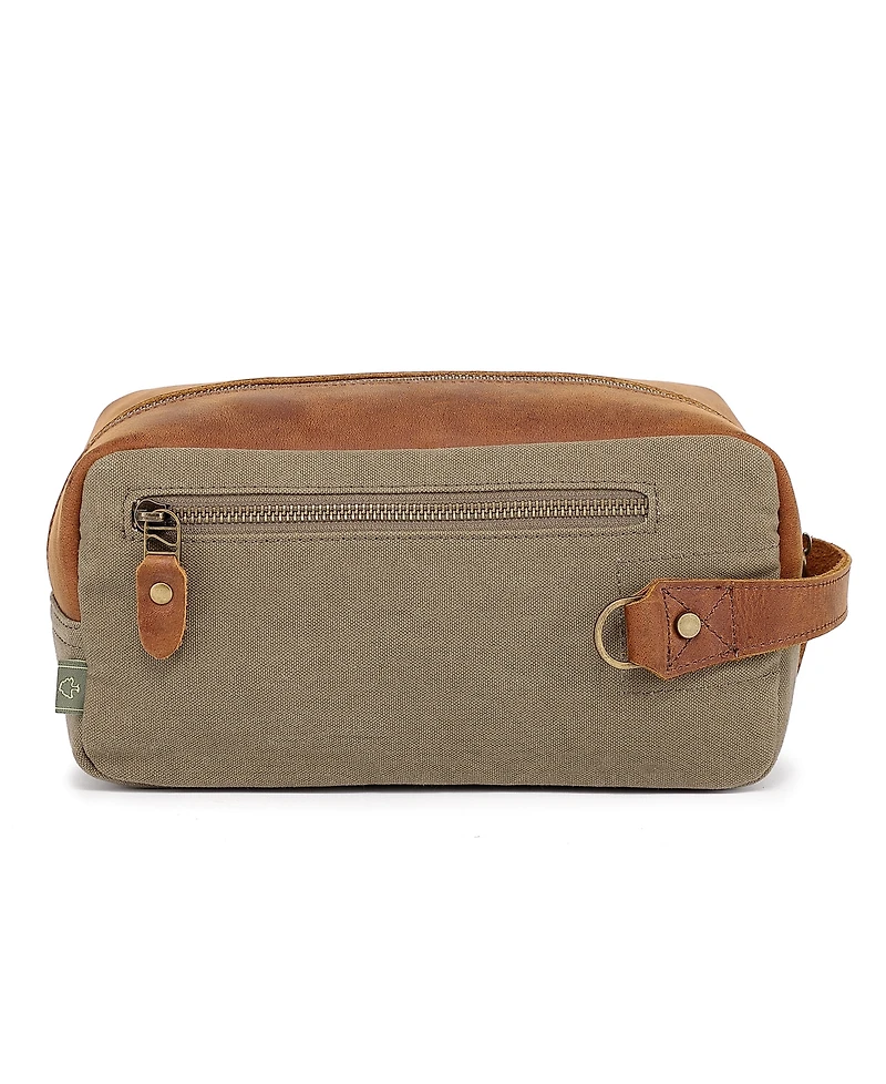 Tsd Brand Valley Oak Canvas Toiletry Bag