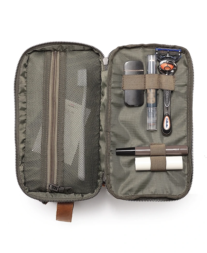 Tsd Brand Urban Light Coated Canvas Toiletry Bag