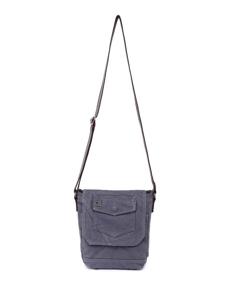 Tsd Brand Spring Palm Canvas Crossbody Bag