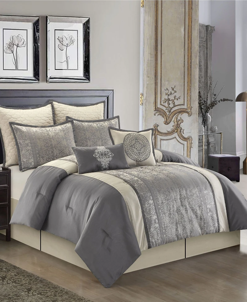 Stratford Park Arabesque 8-Piece Comforter Set, California King