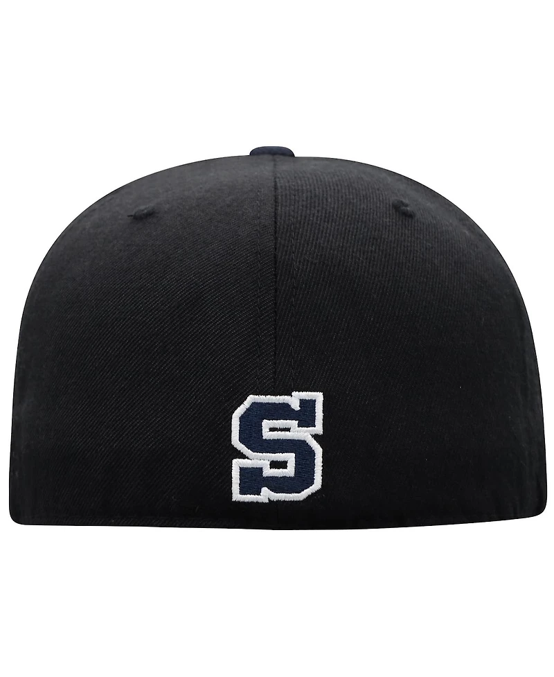 Men's Top of the World Black, Navy Penn State Nittany Lions Team Color Two-Tone Fitted Hat