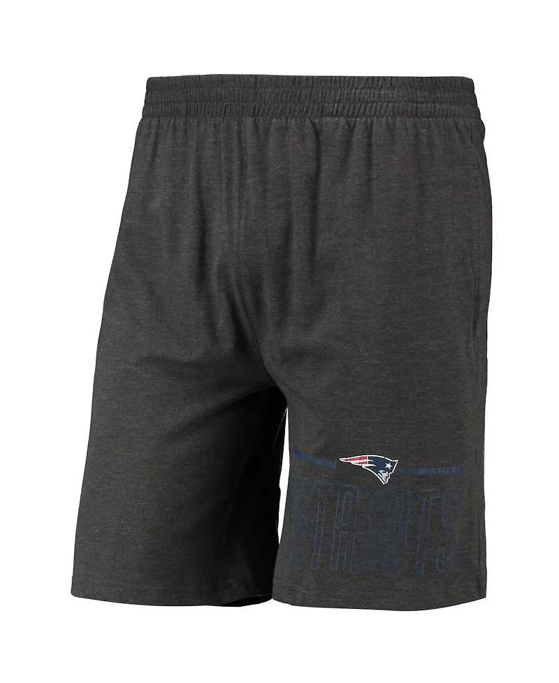 Men's Concepts Sport Charcoal, Navy New England Patriots Meter T-shirt and Shorts Sleep Set