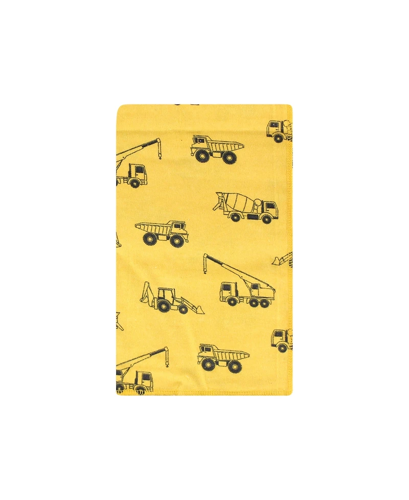 Hudson Baby Boys Soft Flannel 10-Pack Absorbent Burp Cloths