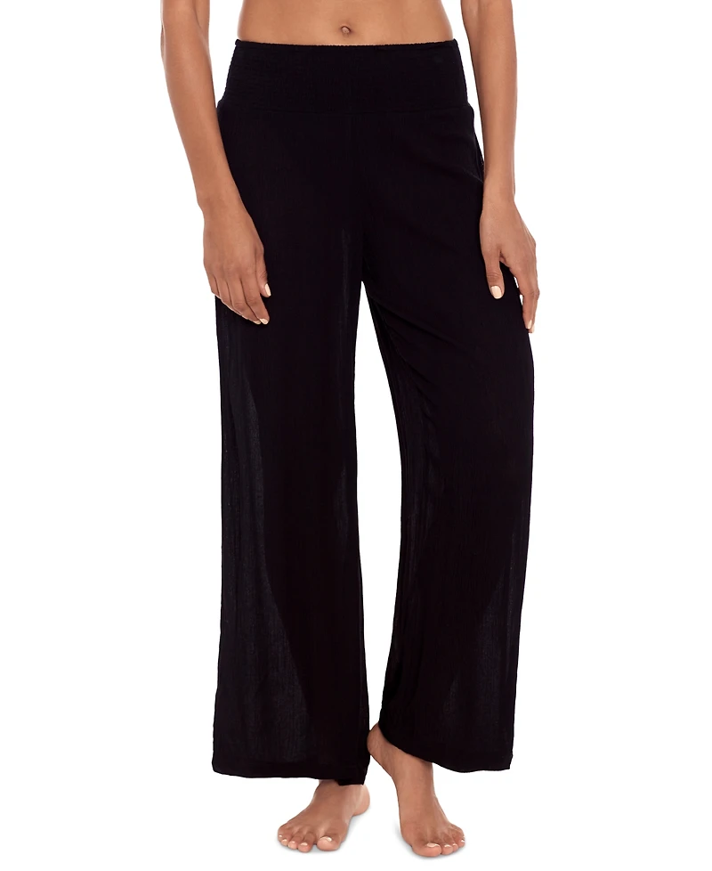 Lauren Ralph Rayon Smocked Pant