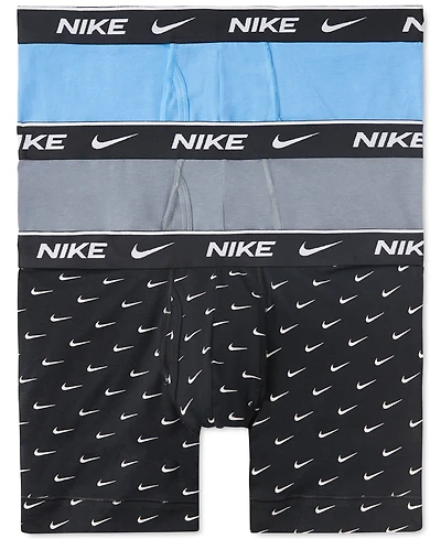 Nike Men's 3-Pack Dri-fit Essential Cotton Stretch Boxer Briefs